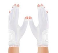Guanti da golf da donna - design senza dita del braccialetto magico, influenza antiscivolo durevole | a mano per le donne accessori da golf leggeri e flessibili, usura di esercizio all'aperto,
