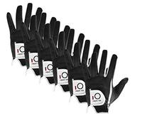 Guanti da Golf Uomo 6 Pack, Guanto Nero Grigio, per la Pioggia e Il Clima Umido per Uomo Utilizzabili con Meteo, Mano Sinistra Destra Seleziona Taglia S M ML XL (XLarge Black, Destra)