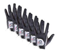 Guanti da Golf Uomo 6 Pack, Guanto Nero Grigio, per la Pioggia e Il Clima Umido per Uomo Utilizzabili con Meteo, Mano Sinistra Destra Seleziona Taglia S M ML XL (Large Grey, Destra)