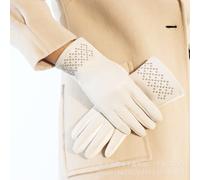 Guanti Da Guida In Pelle Pu Con Rivetti E Fodera Calda In Faux Suede Touchscreen