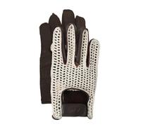 Guanti Vintage Marroni con Rete Vera Pelle Taglia L Simoni Racing