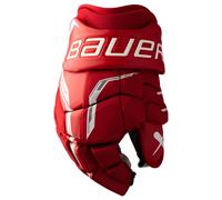 Guanti da hockey Bauer Supreme F40 Red Intermediate