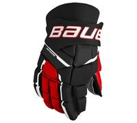 Guanti da hockey Bauer Supreme M3 Black/Red Intermediate 12 pollici