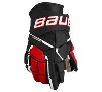 Guanti da hockey Bauer Supreme M5PRO Black/Red Intermediate 13 pollici