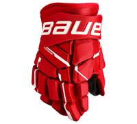 Guanti da hockey Bauer Supreme M5PRO Red Junior 11 pollici