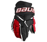 Guanti da hockey Bauer Supreme MACH Black/Red Intermediate 13 pollici