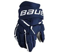 Guanti da hockey Bauer Supreme MACH Navy Intermediate 12 pollici