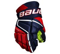 Guanti da hockey Bauer Vapor 3X Navy/Red/White Junior 10 pollici