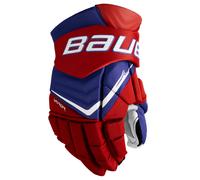 Guanti da hockey Bauer Vapor FLYLITE Royal/Red/White Junior 10 pollici