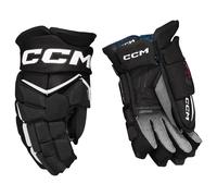 Guanti da hockey CCM JetSpeed FT8 Black/White Junior 12 pollici