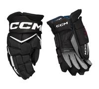 Guanti da hockey CCM JetSpeed FT8 Black/White Senior 14 pollici