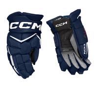 Guanti da hockey CCM JetSpeed FT8 Navy/White Senior 14 pollici