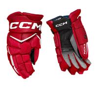 Guanti da hockey CCM JetSpeed FT8 Red/White Junior 12 pollici