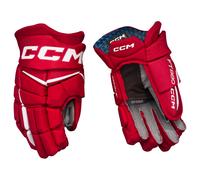 Guanti da hockey CCM JetSpeed FT880 Red/White Junior 12 pollici