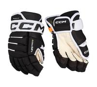 Guanti da hockey CCM Tacks 4 ROLL PRO 3 Black/White Senior 14 pollici