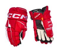 Guanti da hockey CCM Tacks XF Red/White Junior 11 pollici