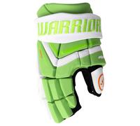Guanti da hockey Warrior Alpha Deluxe LT White/Green Senior 14 pollici