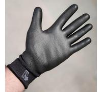 Guanti da lavoro anti-taglio EN388 BLACK Tactil TOUCH v.2 | Rivestimento in nitrile antiscivolo, guanti di protezione professionale uomo donna, sicurezza industriale fai da te |BTT(T6)