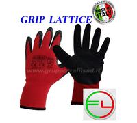 GUANTI DA LAVORO ANTISCIVOLO IN LATTICE MIS. 7/8/9/10/11 e 12/24/30/36/60 PAIA