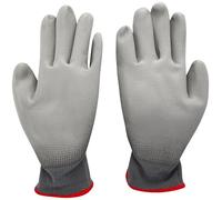 Guanti da lavoro Blackrock Smart Touch Screen PU, uomo e donna, guanti di sicurezza da lavoro per magazzini, cantieri, grigio - Taglia 7/Small