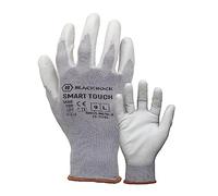 Guanti da lavoro Blackrock Smart Touch Screen PU, uomo e donna, magazzini, cantieri, guanti di sicurezza per il lavoro, grigio - misura 8/media