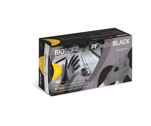 Guanti da lavoro da esaminazione monouso 3D Tech Black tg L Nero