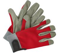 Guanti da lavoro da giardino LUX-TOOLS rosso grigio tg 8 Rosso-grigio