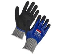 Guanti Da Lavoro Impermeabili Antitaglio PAWA Nero/Blu X Large