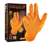 Guanti da lavoro in nitrile a scaglie di pesce resistenti a prodotti chimici, oli e benzina Selection P2R (x50) Orange