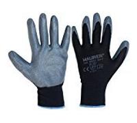 GUANTI DA LAVORO IN NITRILE NERO cf. 12 pa. (Taglia 10")