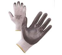 12 GUANTI DA LAVORO SPALMATI NITRILE GRIGIO GLOVEX MAURER TG -7-8-9-10 NORME CE