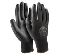 GUANTI DA LAVORO PALMO RINFORZATO POLIESTERE PU NERO 12 PAIA M-XXL ACTIVE FLEX