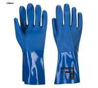 Guanti da lavoro PESCATORE PVC RIGATO IN GOMMA 30 cm M A880 PORTWEST x 6