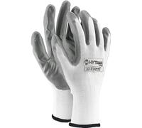 GUANTI DA LAVORO PROFESSIONALI SPALMATI IN NITRILE TAGLIA 9 - 12 PAIA