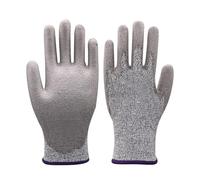 Guanti da lavoro resistenti al taglio - Guanti di sicurezza a 5 livelli, Protezione da cucina riutilizzabile, Attrezzatura manuale antiscivolo | Il materiale in fibra HPPE protegge da tagli, sfilettat