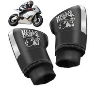 Guanti da manubrio per moto | Guanti da motoslitta antivento - termici invernali, manicotti manubrio con design riflettente, guanti da ciclismo E-Bike per uomini e donne quando fa freddo
