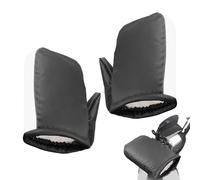 Guanti da manubrio - Scaldamani impermeabili in pelle PU, manicotti per manubrio per scooter ATV | Imbottitura spessa antivento che offre un comfort di guida migliorato per l'inverno in freddo