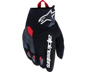Guanti da moto Alpinestars Durack grigio scuro-rosso XL