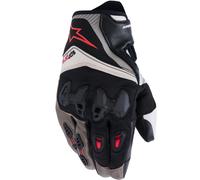 Guanti da moto Alpinestars SP-R PRO grigio chiaro-marrone-arancione M