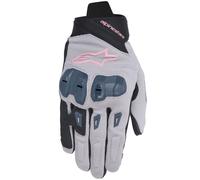 Guanti da moto Alpinestars STELLA SP X 1 da donna grigio-nero-grigio scuro-rosa M