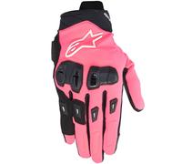 Guanti da moto Alpinestars STELLA SP X 3 da donna rosa-nero-bianco L