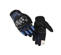 Guanti da moto, antiscivolo e antiurto, protettivi, con guscio rigido for moto, guanti da cavaliere a dita lunghe(Blue)
