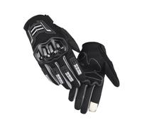 Guanti da moto, antiscivolo e antiurto, protettivi, con guscio rigido for moto, guanti da cavaliere a dita lunghe(Black)