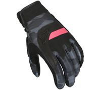 Guanti da moto da donna Macna Congra Camo, nero/grigio, XS