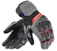 Guanti da moto da donna Revit Sand 5, nero/grigio/rosso, XL