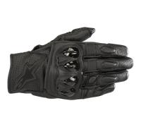 Guanti da moto estivi corti Alpinestars Celer V2 in pelle nera/nera