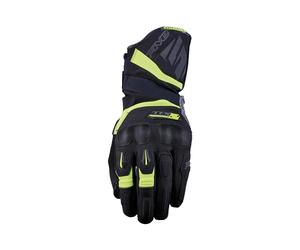 Guanti da moto FIVE TFX2 WP nero-giallo fluo S