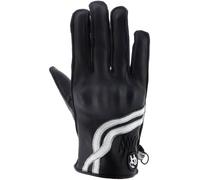 Guanti da moto Helstons Mora, nero/bianco/grigio, 8