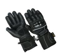 Pelle Impermeabile Motocicletta Guanti Tessuto Nero Ce Rinforzato Motociclista