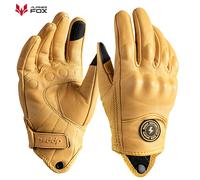 Guanti da moto in pelle retrò Vintage Uomo Donna Moto Ciclismo Guanti invernali Touch Screen Moto Motocross ATV Motor Guanti